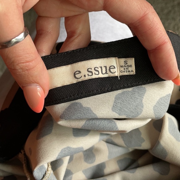 SOLD - E. Ssue leopard print skirt - Picture 4 of 4